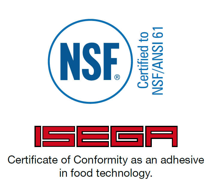 NSF and ISEGA Certification for Super Glues for Special Requirements